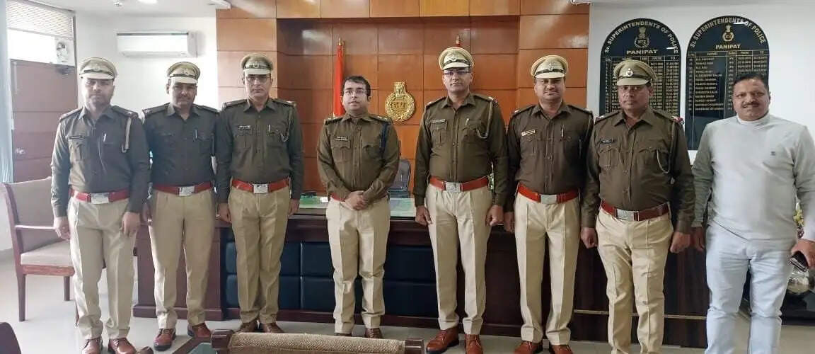 PANIPAT पुलिस मे तैनात पुलिसकर्मियों को नव वर्ष पर मिला पदोन्नति का तोहफा