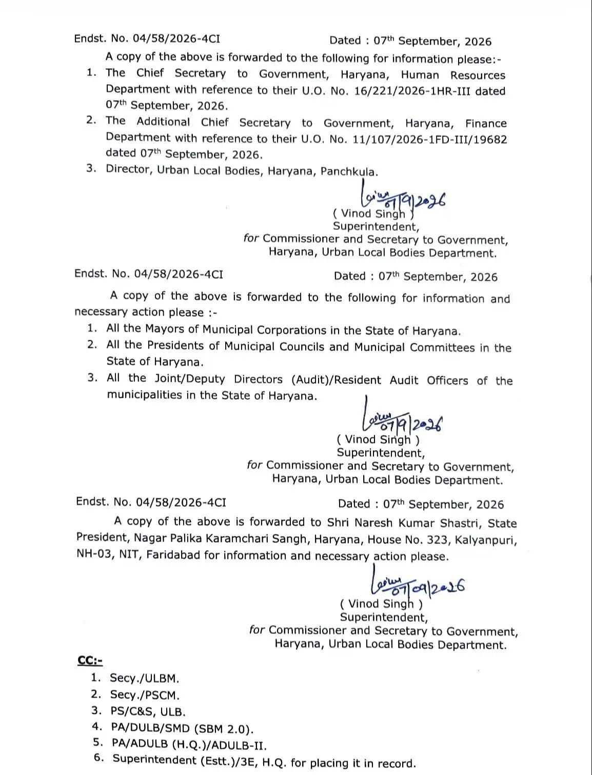 हरियाणा सरकार का बड़ा फैसला, सफाई कर्मचारियों को रिस्क अलाउंस देने के आदेश हुए जारी