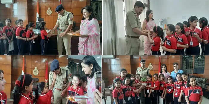 पानीपत के SP ने स्कूल की छात्राओं से बंधवाई राखी