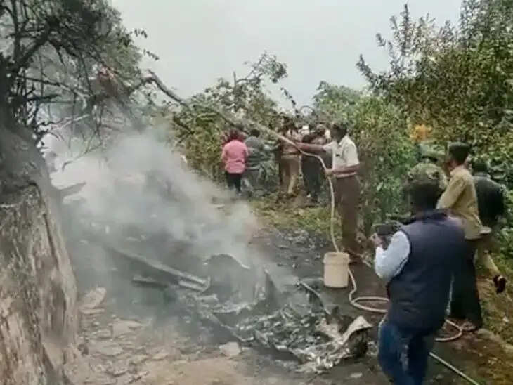 कुन्नूर में सेना का हेलीकॉप्टर दुर्घटनाग्रस्त, 4 की हुई मौत अन्य घायल