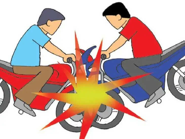 पानीपत में 2 बाइकों की आमने- सामने टक्कर, 2 दोस्त थे बाइक पर