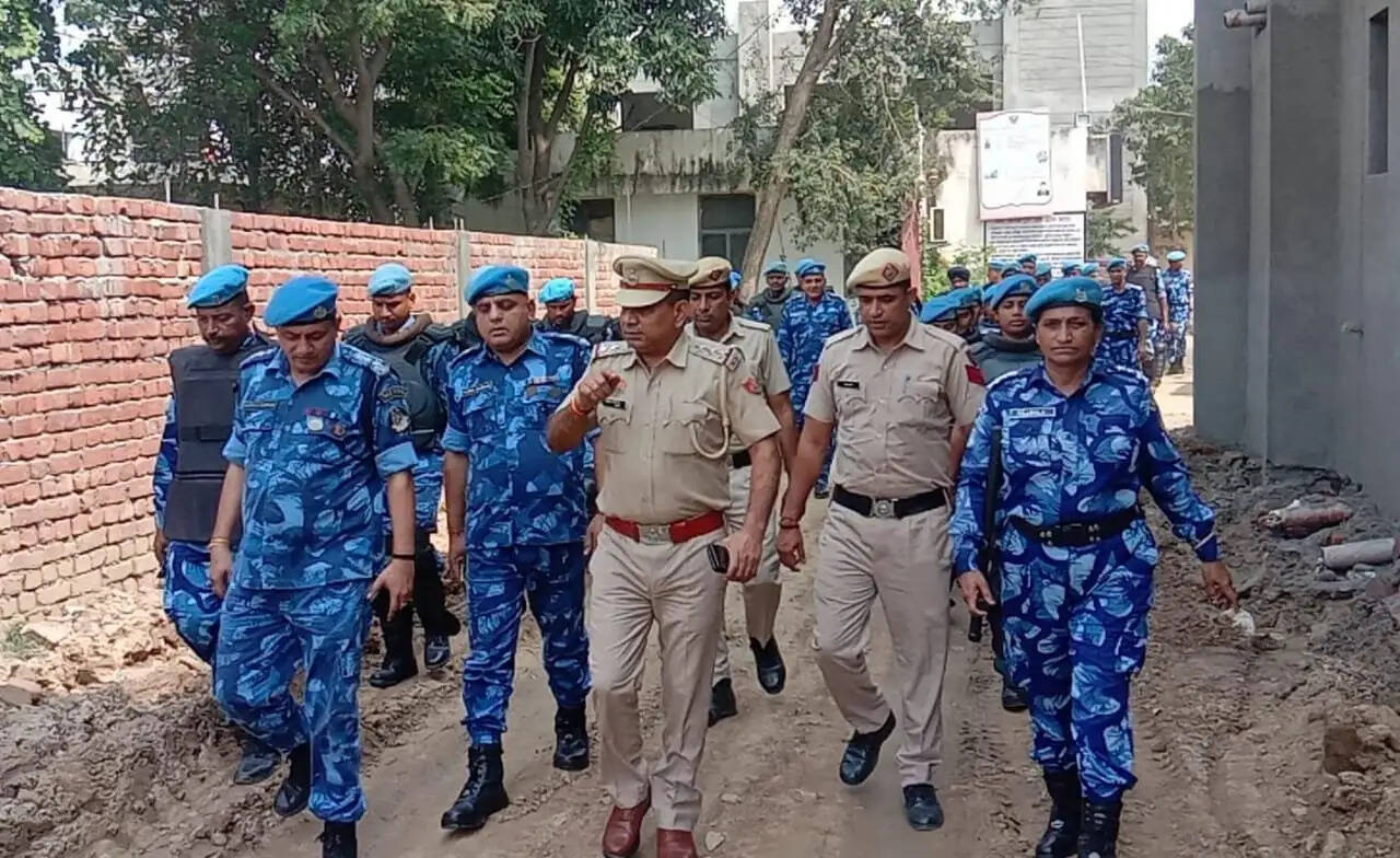 आरएएफ ने पानीपत शहरवासियों को दिया भयमुक्त व पुख्ता सुरक्षा वातावरण का भरोसा, निकाला फ्लैग