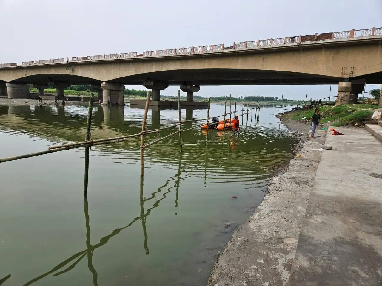 स्नान के समय हादसे से बच रहेंगे कांवडिए, पानीपत के यमुना घाट पर बैरिकेडिंग