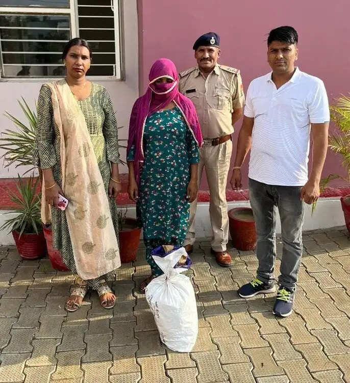 PANIPAT:- 7 किलो 500 ग्राम गांजा सहित महिला नशा तस्कर गिरफ्तार, आरोपी महिला 1 दिन की रिमांड पर