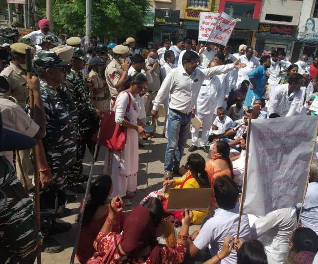 कांग्रेस और बीजेपी कार्यकर्ता आमने-सामने, कैप्टन अमरिंदर सिंह के बयान पर मचा घमासान.