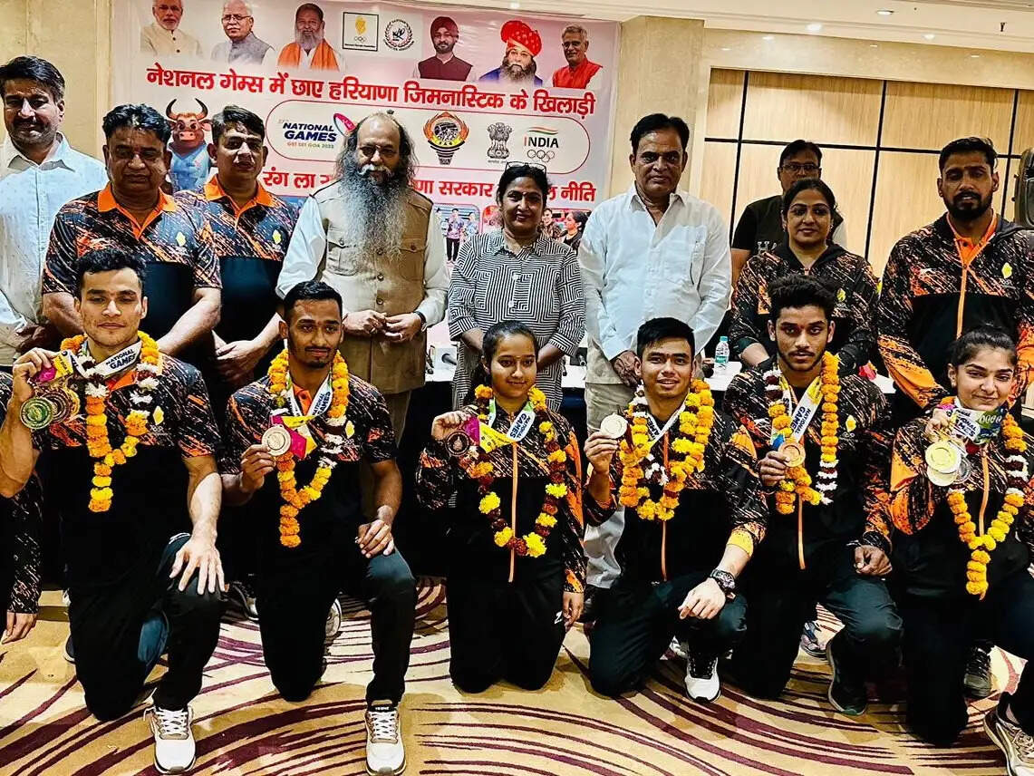 हरियाणा के खिलाड़ियों ने जिमनास्टों नेशनल गेम्स में जीता 11 मैडल