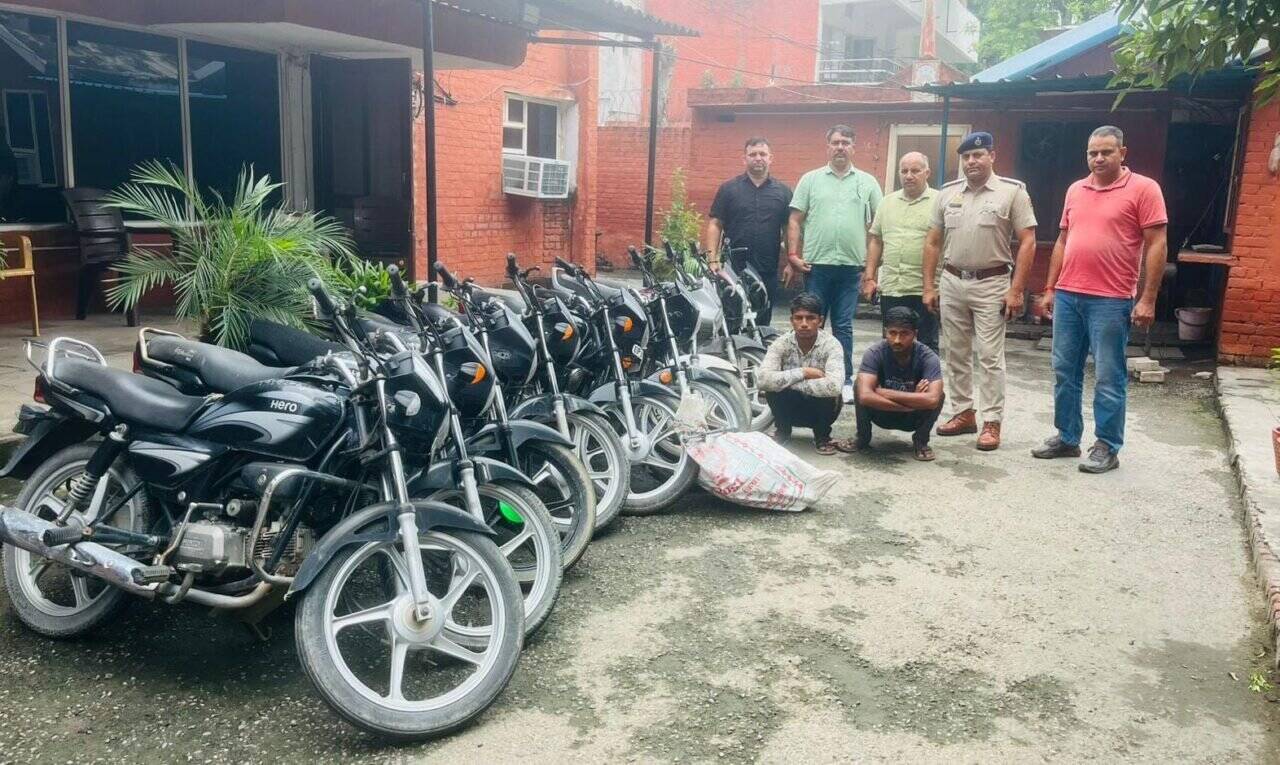 चोरी की 9 BIKE सहित पानीपत में आरोपी गिरफ्तार