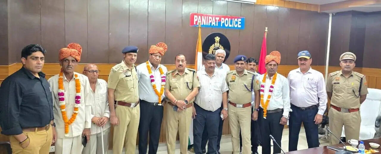 Panipat पुलिस के 7 अधिकारी हुए रिटायर