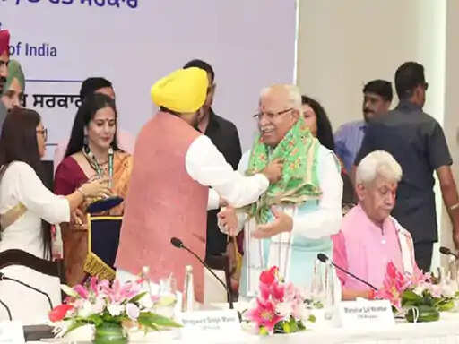 HARYANA सीएम मनोहर का पंजाब पर आरोप,उत्तर क्षेत्र परिषद मीटिंग में बोले- पाकिस्तान भेज रहे पानी