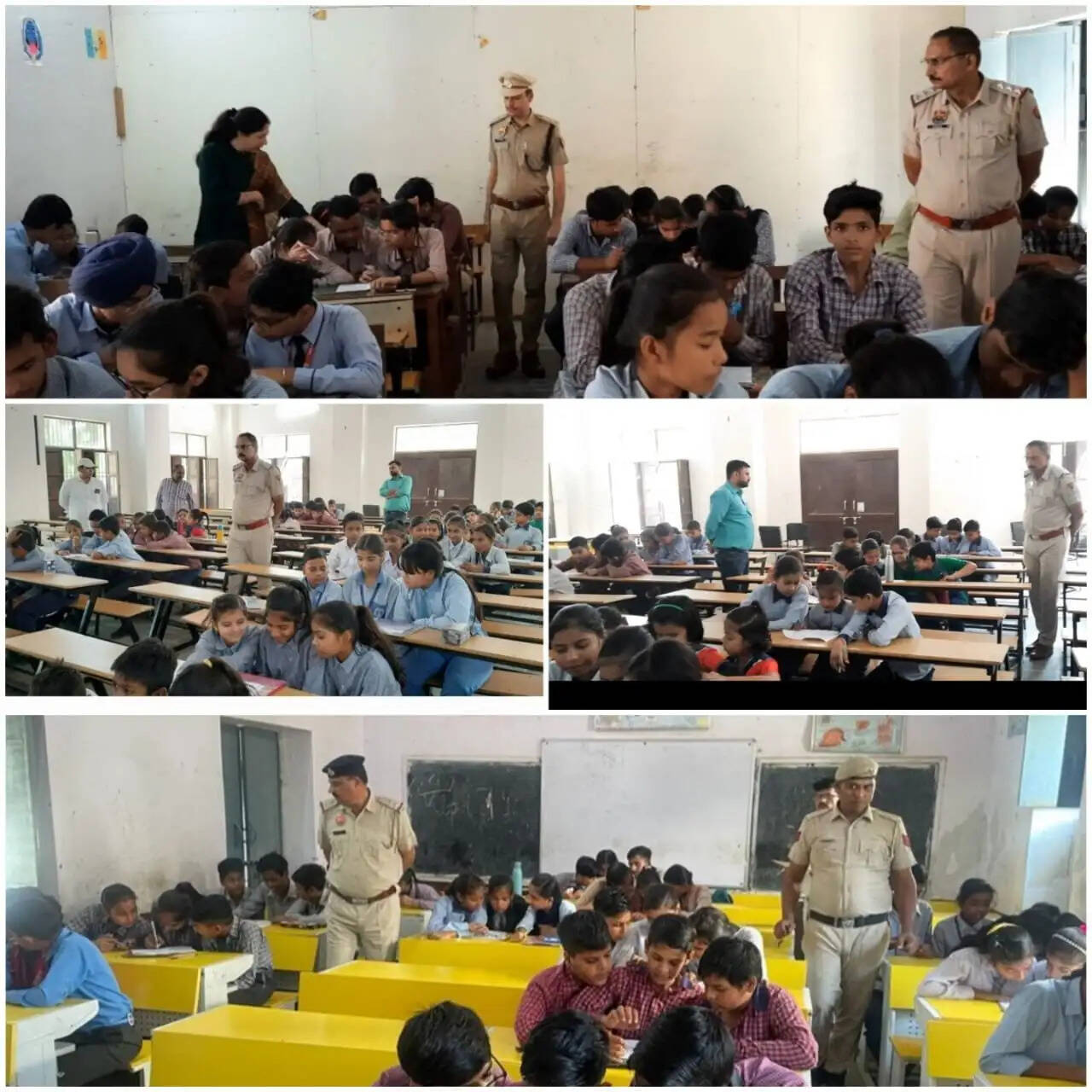 पानीपत पुलिस की ट्रेफ़िक नियमो को लेकर अच्छी पहल, स्कूलों में सिखाए जा रहे है नियम ली परिक्षा