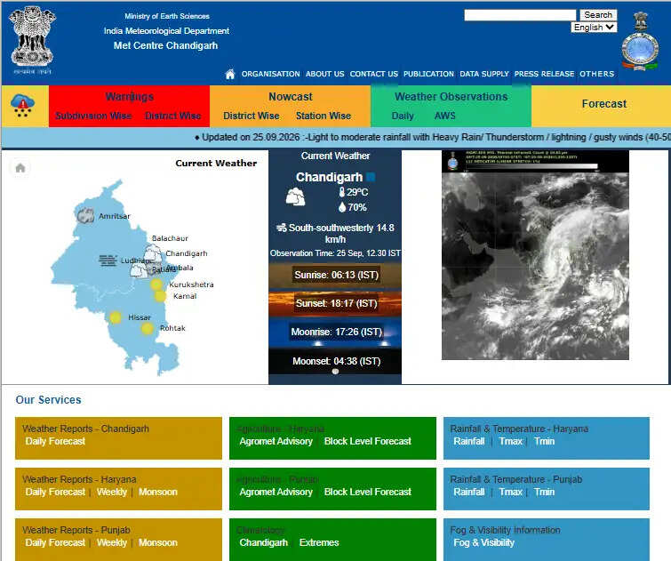 हरियाणा में अचानक बदला मौसम, मौसम विभाग ने 6 जिलों के लिए दिया बारिश का अलर्ट