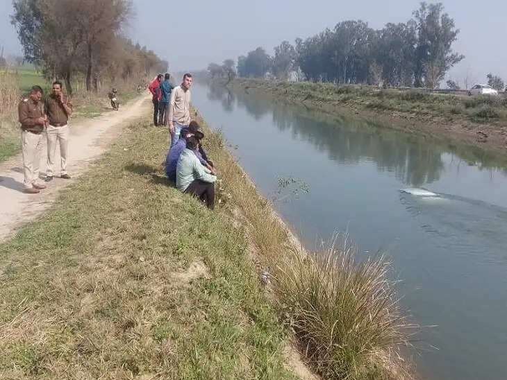 नई गाड़ी की पूजा करवाकर लौट रहा था शख्स, नहर मे गिरा कार सहित और फिर..