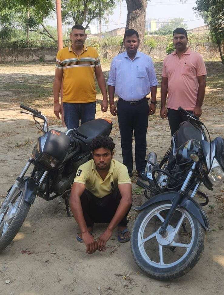 पानीपत:- चोरी की BIKE बेचने की फिराक में घूम रहा था आरोपी, हुआ गिरफ्तार