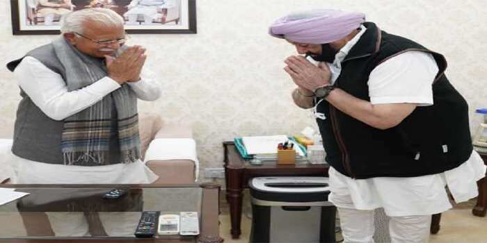 HARYANA के CM से मिले कैप्टन अमरिंदर सिंह, इन मुद्दों पर हुई चर्चा
