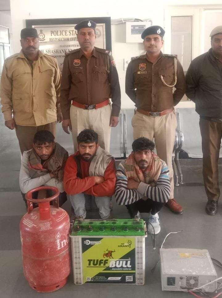 पानीपत मे स्कूलों में चोरी करने वाले 3 गिरफ्तार