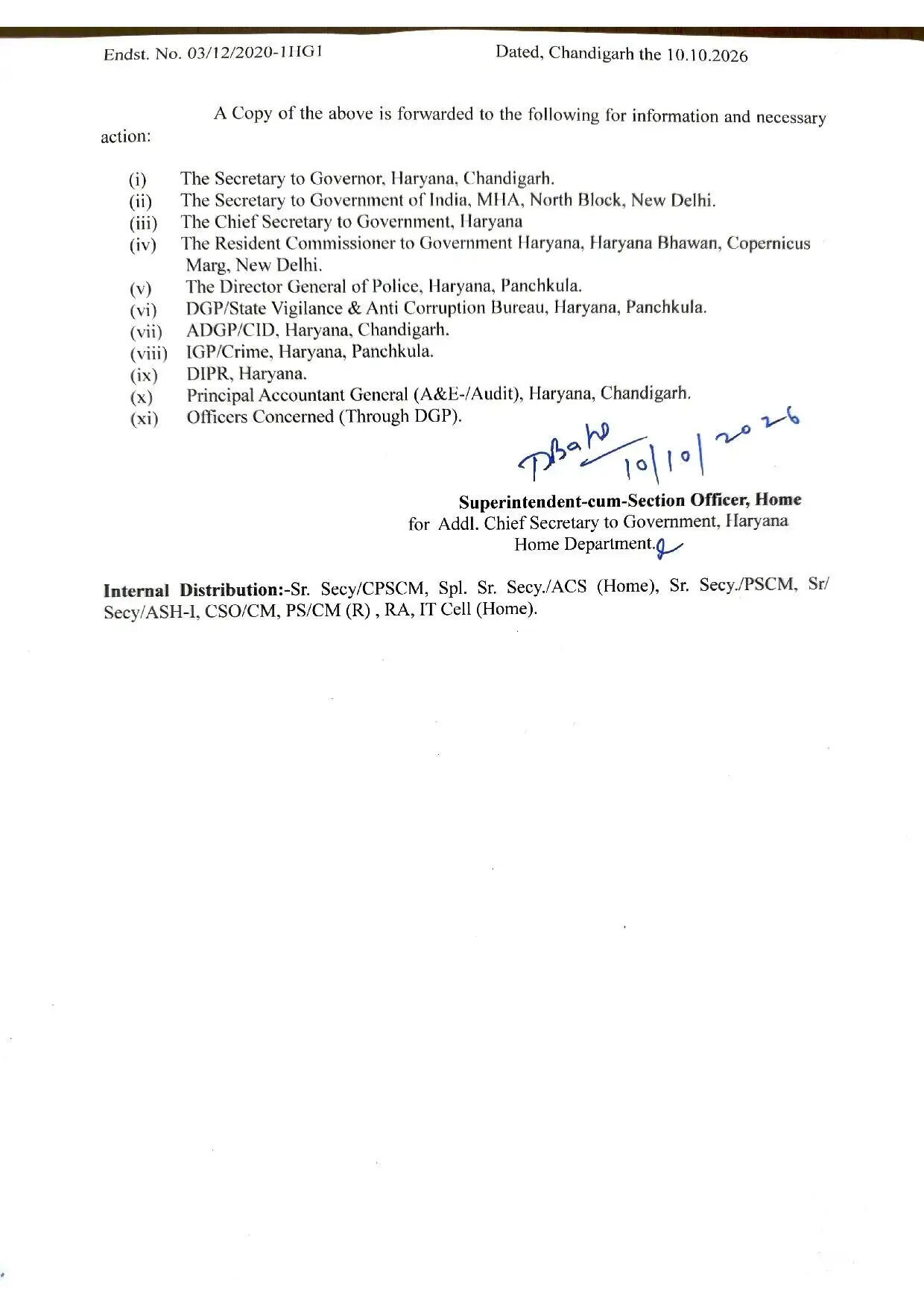 IPS नवदीप सिंह विर्क को बनाया हरियाणा मानवाधिकार आयोग का महानिदेशक, यहाँ देखें IAS-HCS के तबादलों की पूरी लिस्ट