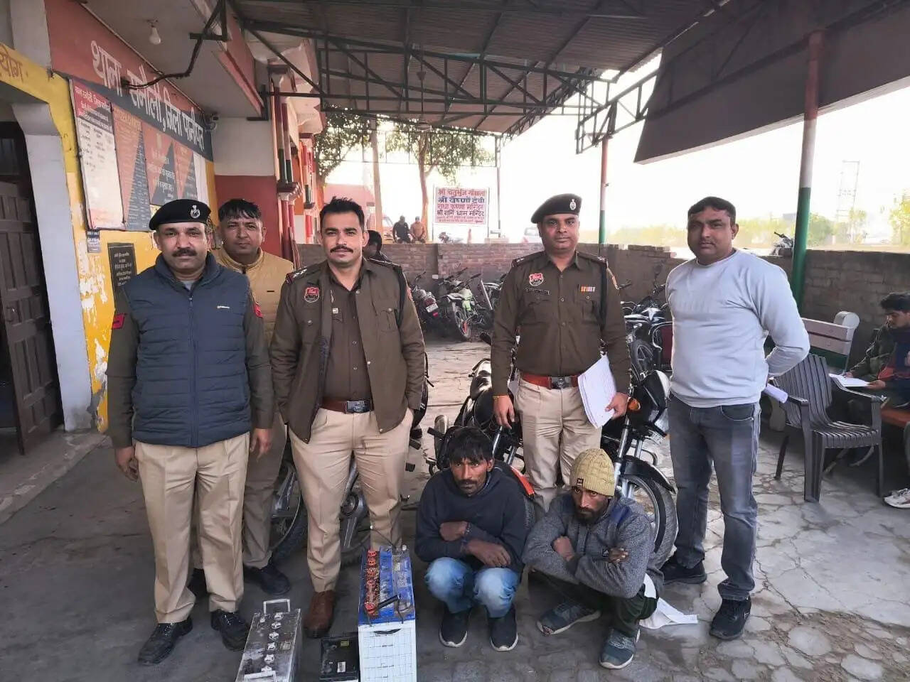 PANIPAT:- मंदिर, खेतों व दुकान में चोरी करने वाले 2 आरोपी गिरफ्तार&nbsp;