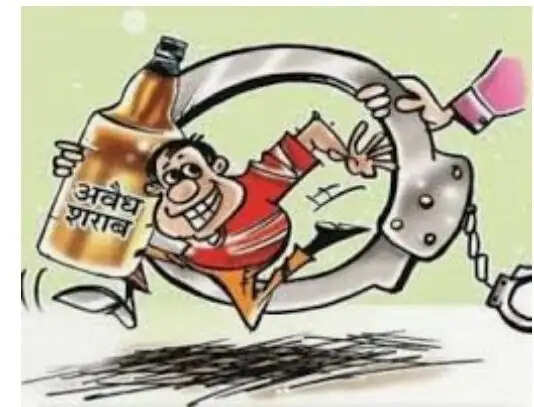 अवैध देशी शराब सहित युवक काबू