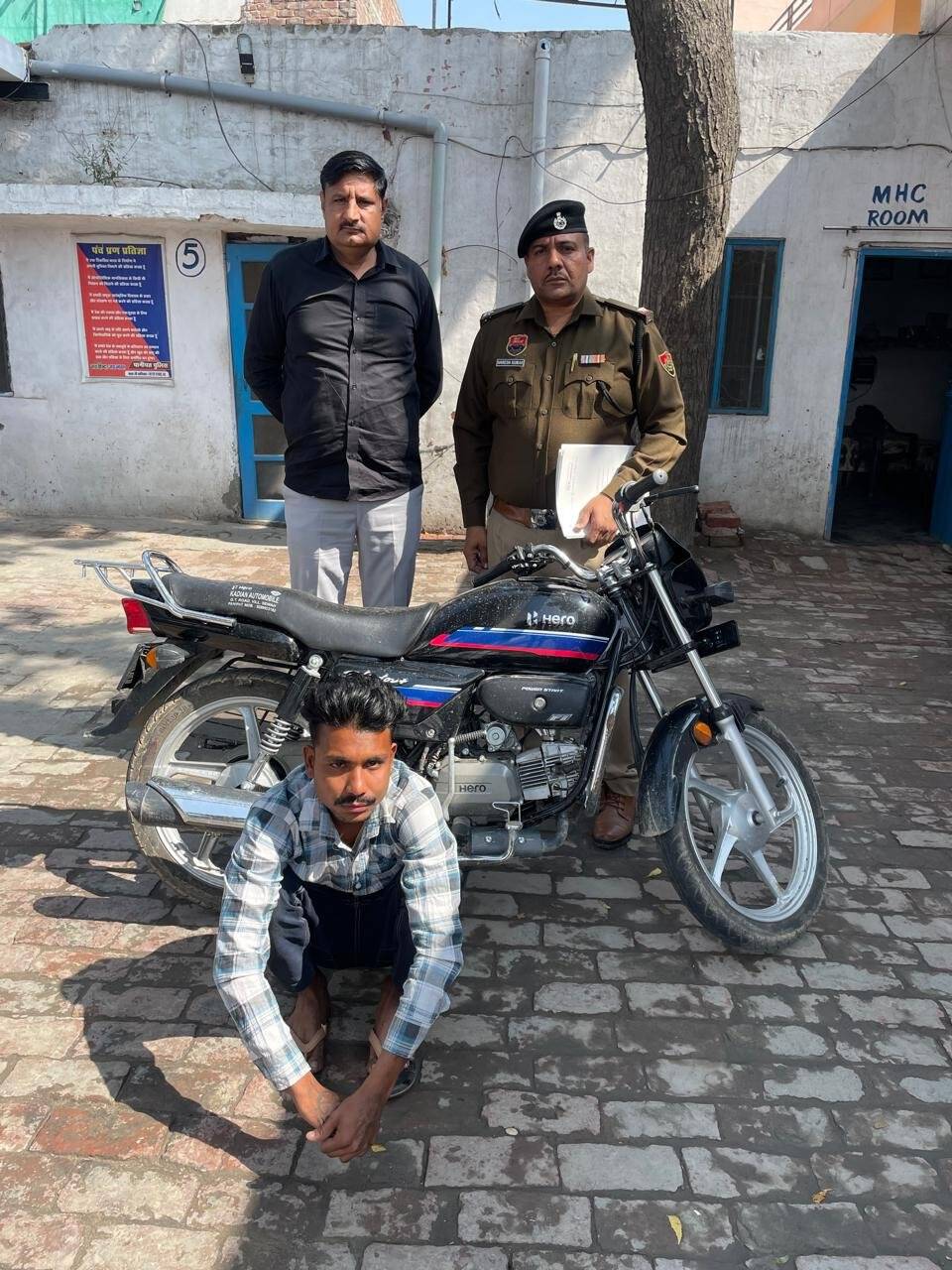 Panipat:- शराब की लत पूरी करने के लिए चुराई Bike, अब गिरफ्तार