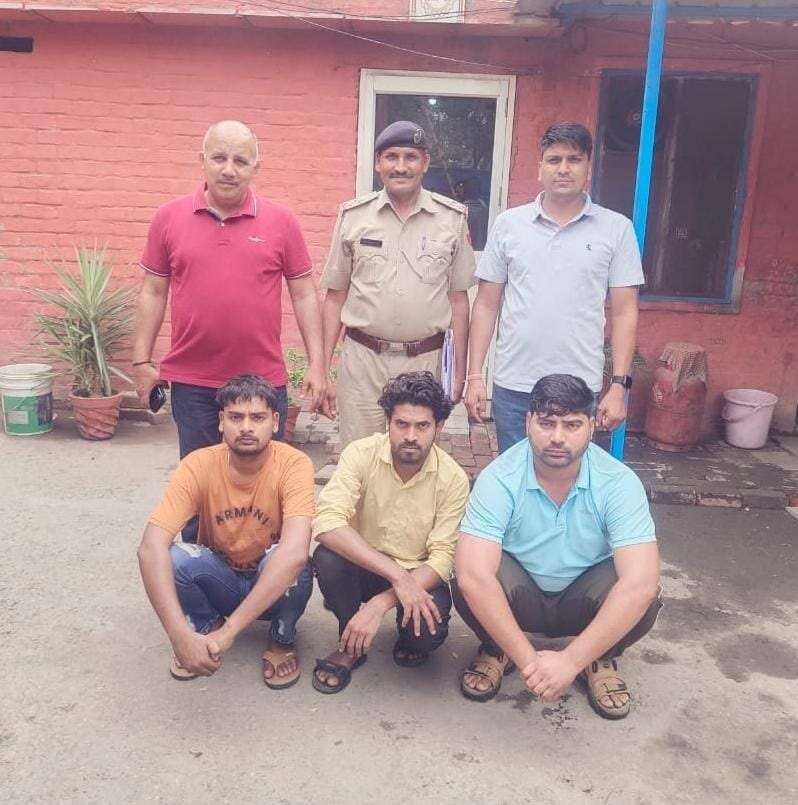 PANIPAT:- युवक का अपहरण कर चोट मारने के तीन आरोपी गिरफ्तार,  वारदात में प्रयुक्त तीन डंडे बरामद