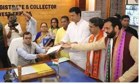 HARYANA भाजपा प्रभारी के नामाकंन में पहुचें CM सैनी