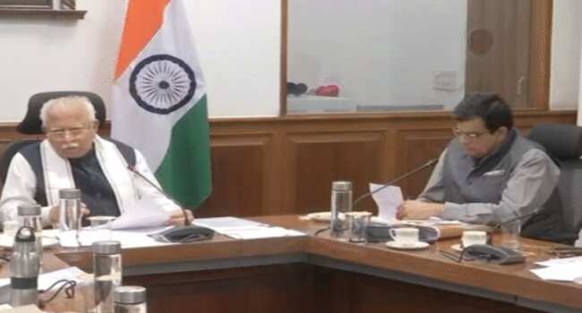 DC–SP के साथ मीटिंग रहे है HARYANA के CM