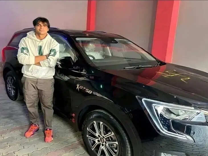 गोल्डन बॉय नीरज चोपड़ा को गिफ्ट मे मिली कस्टमाइज XUV700