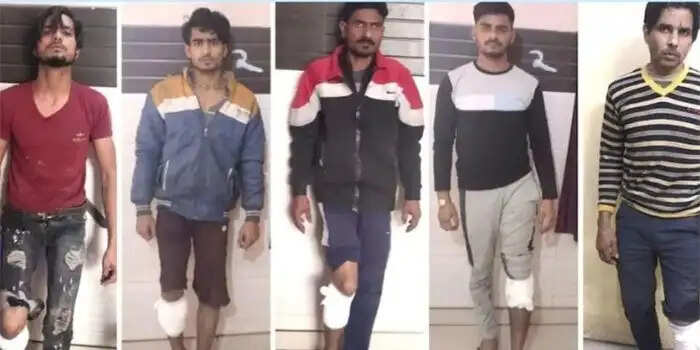 गौ तस्करों के साथ हुई पुलिस की मुठभेड़, बदमाशों को किया काबू