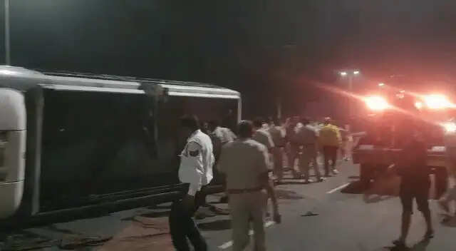 पानीपत में हुआ बड़ा सड़क हादसा, देखिए हादसे की तस्वीरे
