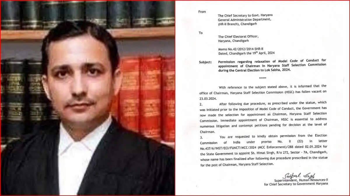 HARYANA:- HSSC के नए चेयरमैन हिम्मत सिंह ने ली शपथ