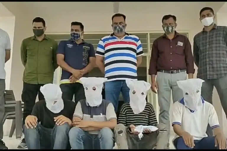 गैंगस्टर मुकीम काला गैंग के 4 गुर्गे गिरफ्तार, कई राज्यों को तलाश थी&nbsp;