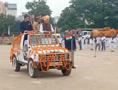PANIPAT में उदयोमंत्री ने शिवाजी स्टेडियम में फहराया तिरंगा