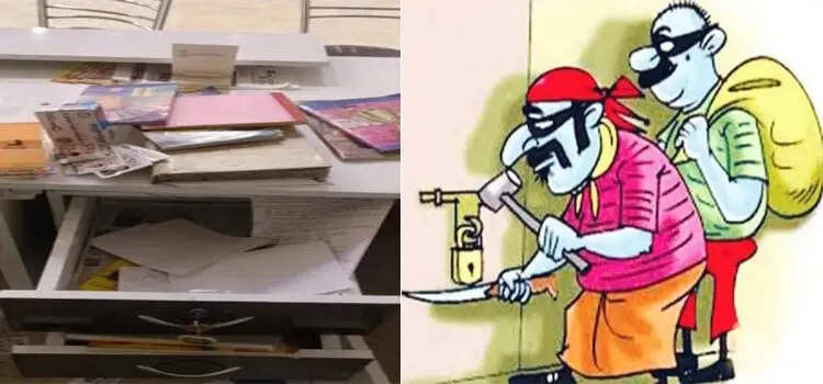 कोचिंग सेंटर का शटर उखाड़कर चोरों ने किया 1 लाख पर हाथ साफ, CCTV फूटेज खंगाल रही पुलिस