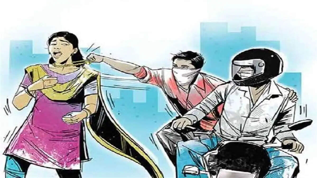 PANIPAT:- बाइक सवार 2 बदमाशों ने CA युवती की झपटी सोने की चेन, CCTV में कैद हुए 2 झपटमार