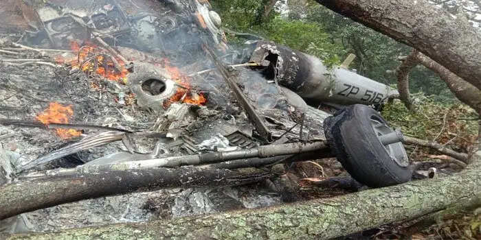 कुन्नूर में सेना का हेलीकॉप्टर दुर्घटनाग्रस्त, 4 की हुई मौत अन्य घायल