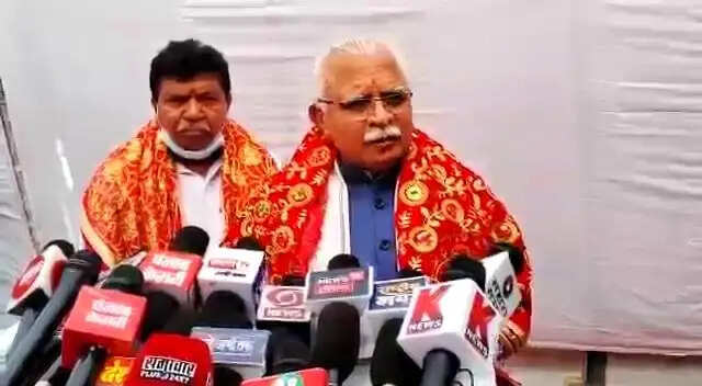 CM मनोहर लाल ने वापिस लिया "जैसे को तैसा व लठ उठाने" वाला बयान, पढ़िए पूरा बयान