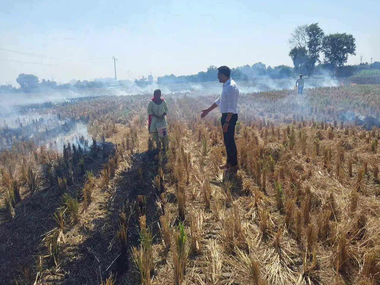 कार्यवाही शुरू, पराली जलाने पर 3 पर FIR दर्ज, जबकि 5 किसानो पर लगाया जुर्माना