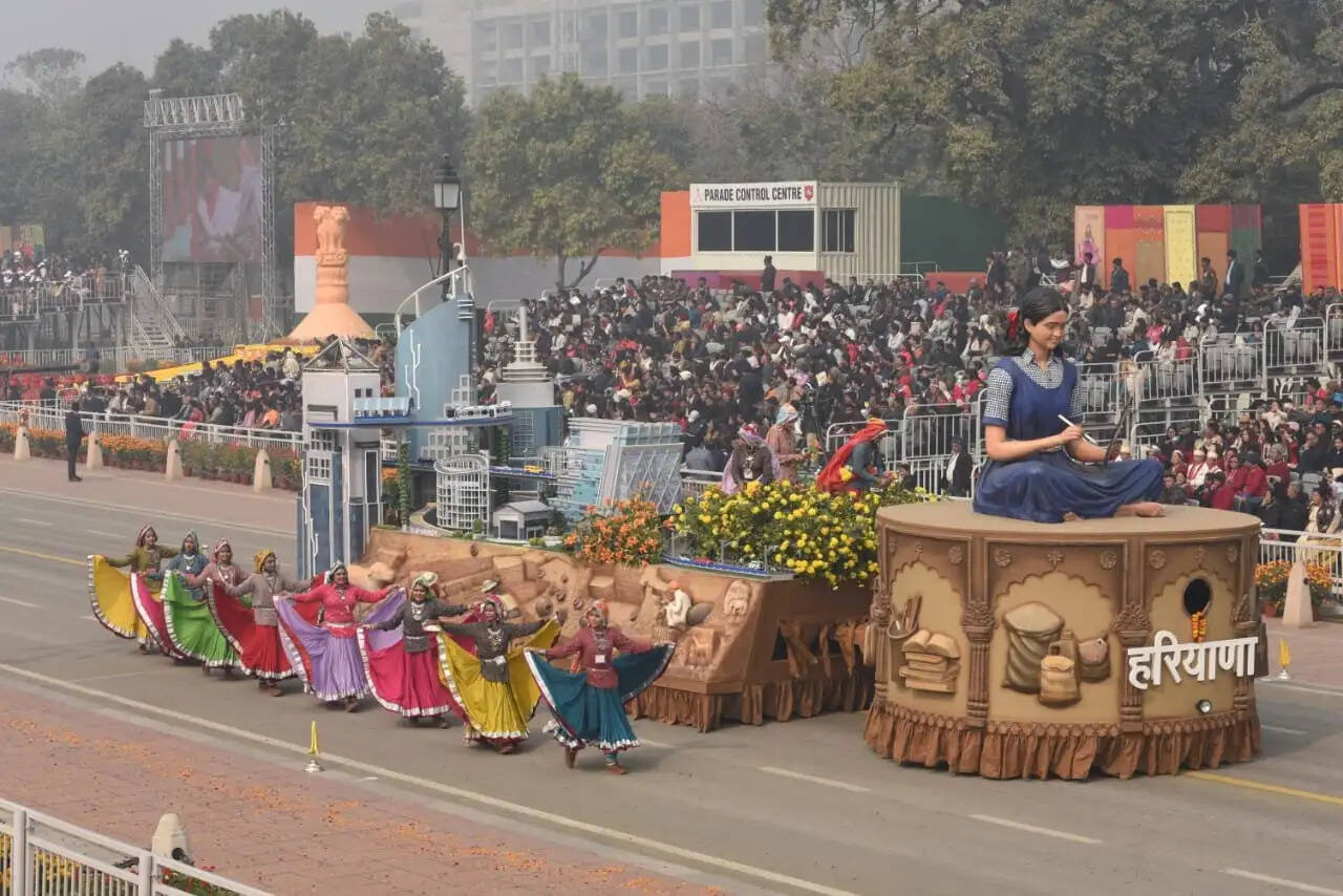 हरियाणा की झांकी दिखी कर्तव्य पथ पर
