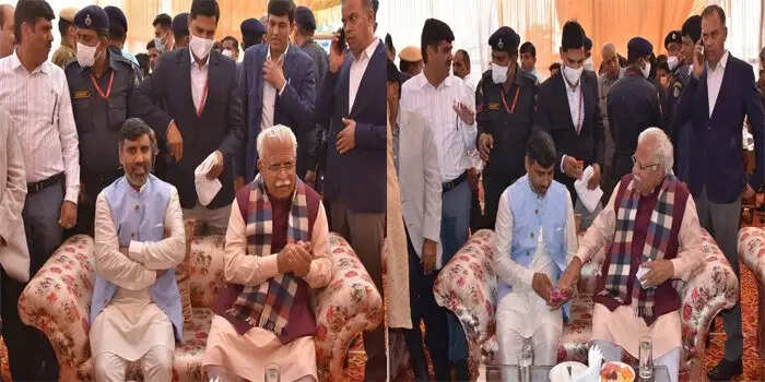 PANIPAT में CM मनोहरलाल ने भाजपा विधायक की भतीजी की शादी में की शिरकत, दिया आशिर्वाद