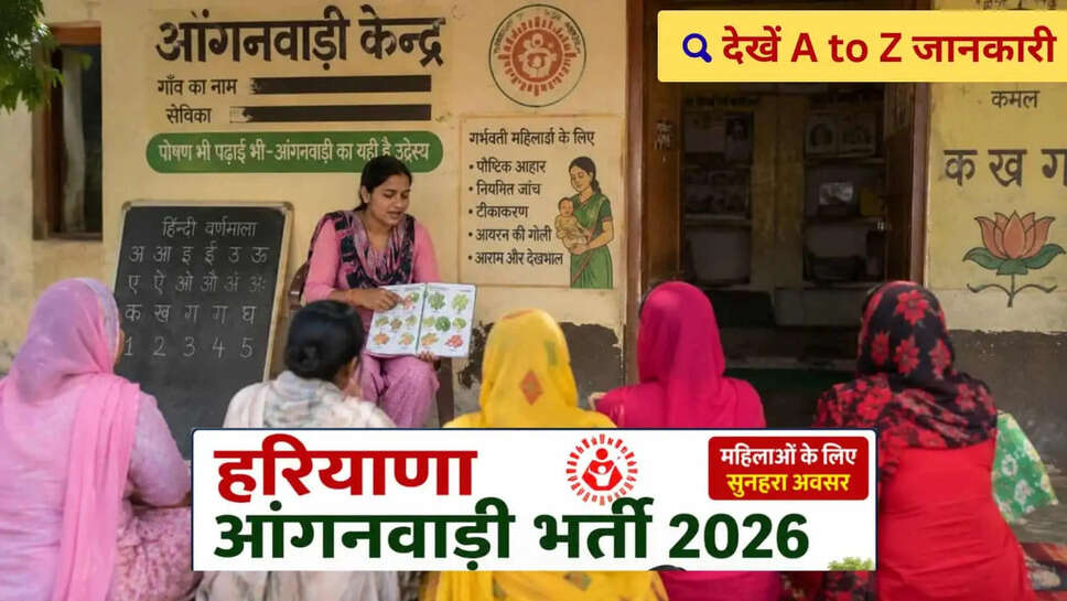 Anganwadi Recruitment पानीपत में आंगनबाड़ी के 180 पदों पर भर्ती 10वीं12वीं पास महिलाएं जानें आवेदन का तरीका