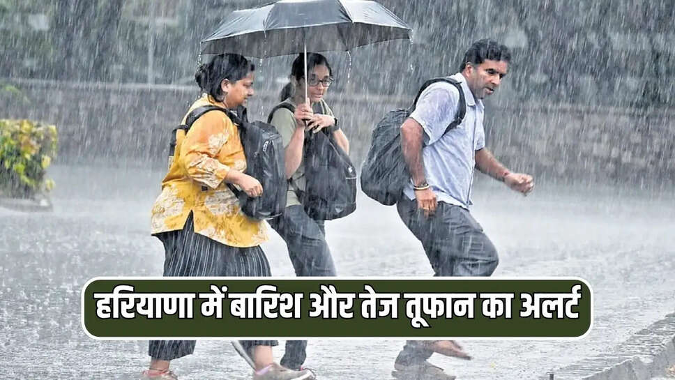 हरियाणा में दो दिन भारी बारिश और तेज तूफान का अलर्ट