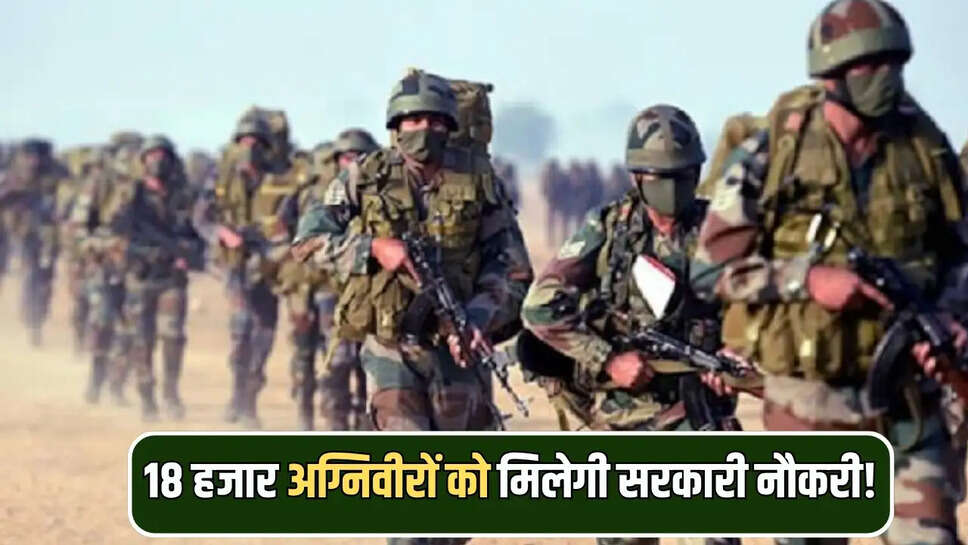 18 हजार अग्निवीरों को मिलेगी सरकारी नौकरी!