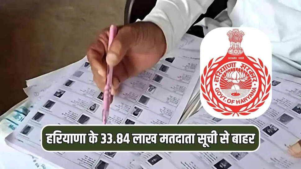 हरियाणा के 33.84 लाख मतदाता सूची से बाहर,