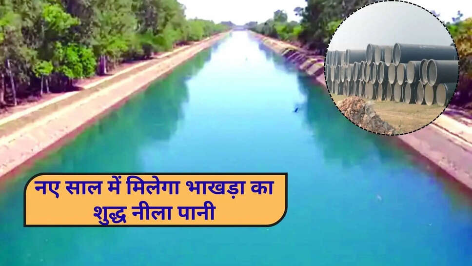 हरियाणा के इस शहर को नए साल में मिलेगा भाखड़ा का नीला पानी, 350 करोड़ के प्रोजक्ट का 70 प्रतिशत काम पूरा&nbsp;
