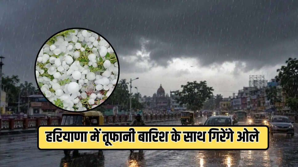हरियाणा में तूफानी बारिश के साथ गिरेंगे ओले