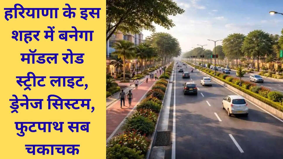 Haryana model road mahendergarh