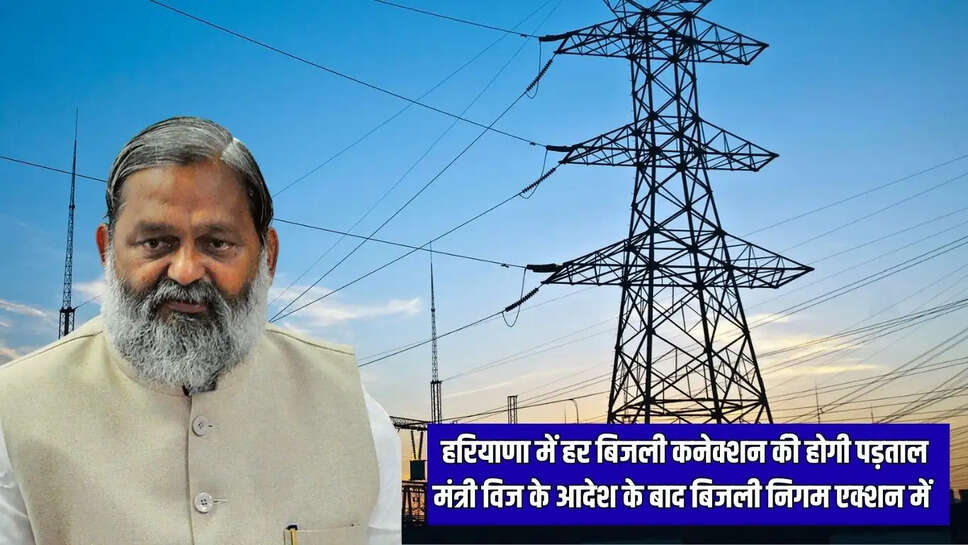 New orders Haryana  हरियाणा में हर बिजली कनेक्शन की होगी पड़ताल