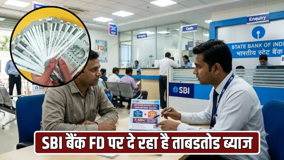 SBI बैंक FD पर दे रहा है ताबडतोड ब्याज