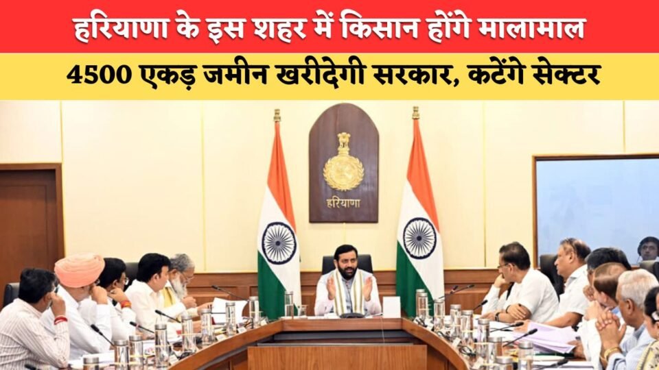 , 4500 एकड़ जमीन खरीदेगी सरकार, कटेंगे सेक्टर, जानिये पूरी योजना