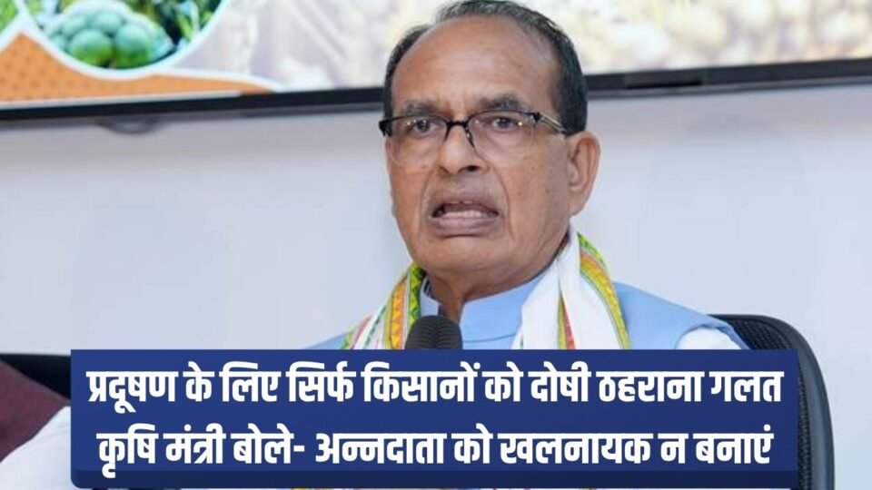 It is wrong to blame only farmers for pollution